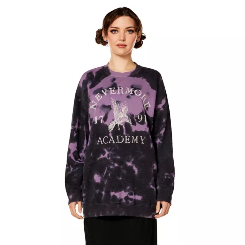 Nevermore Academy Crewneck - Wednesday PURPLE ADULT SMALL