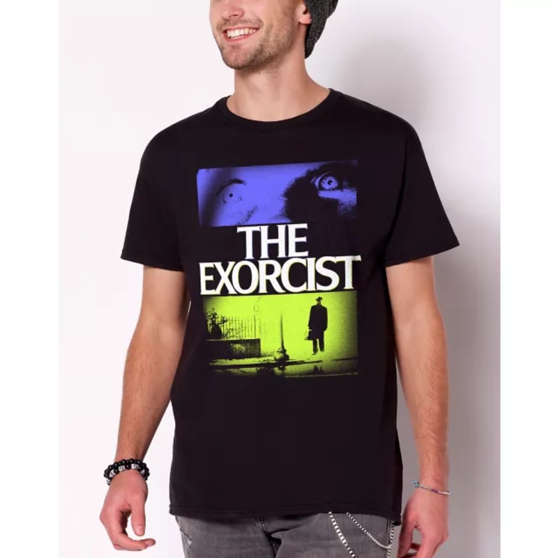 The Exorcist Pop Art T Shirt BLACK ADULT SMALL