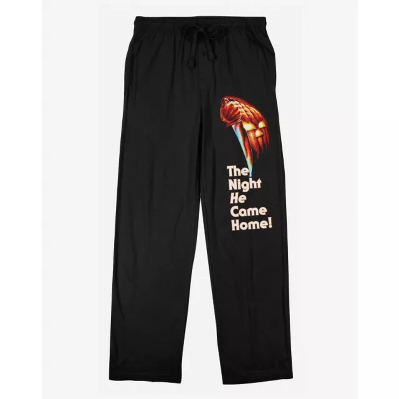 The Night He Came Home Lounge Pants - Halloween BLACK ADULT SMALL