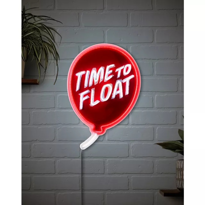 Time to Float Neon LED Light-Up Sign - It Chapter Two RED 16 INCH