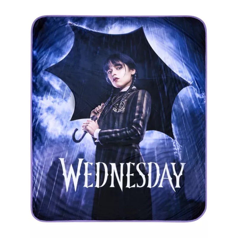 Wednesday Addams Fleece Blanket MULTI-COLOR