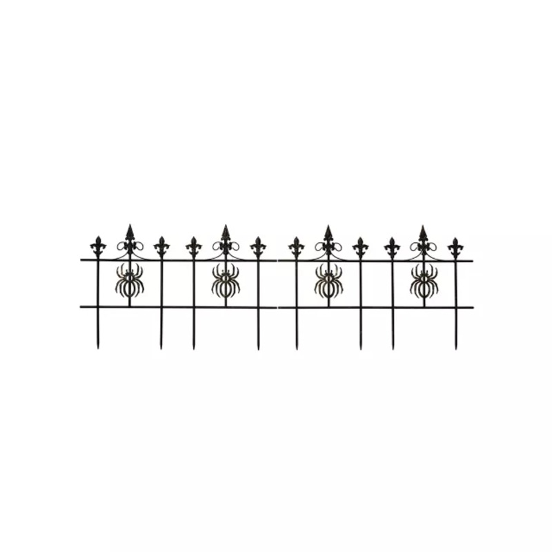 48 Inch Spider Iron Fence BLACK