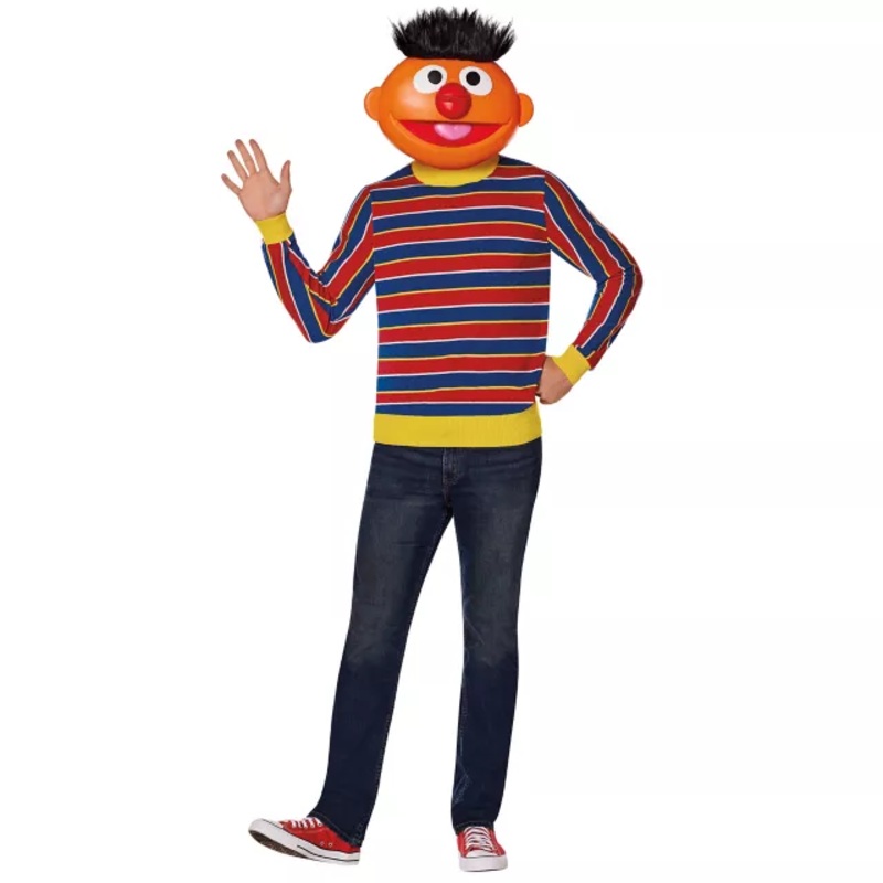 Adult Ernie Costume Kit - Sesame Street MULTI-COLOR ADULT SMALL