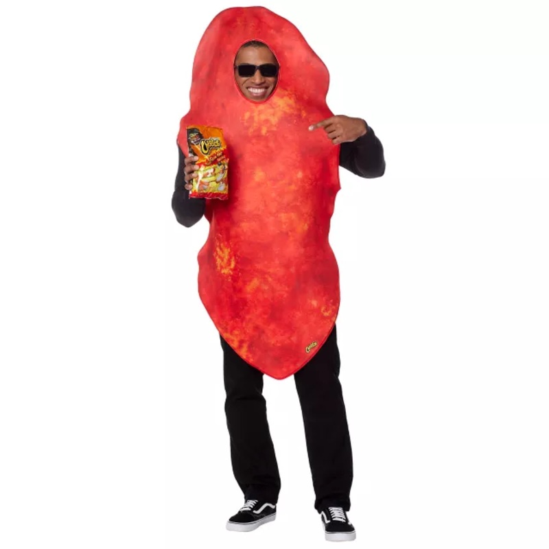 Adult Flamin' Hot Cheetos Costume ORANGE ONE SIZE FITS MOST