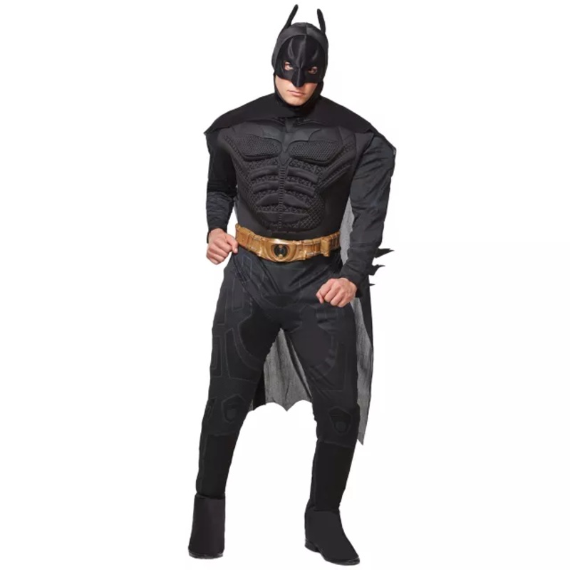 Adult Muscle Chest Batman Costume - The Dark Knight BLACK ADULT SMALL