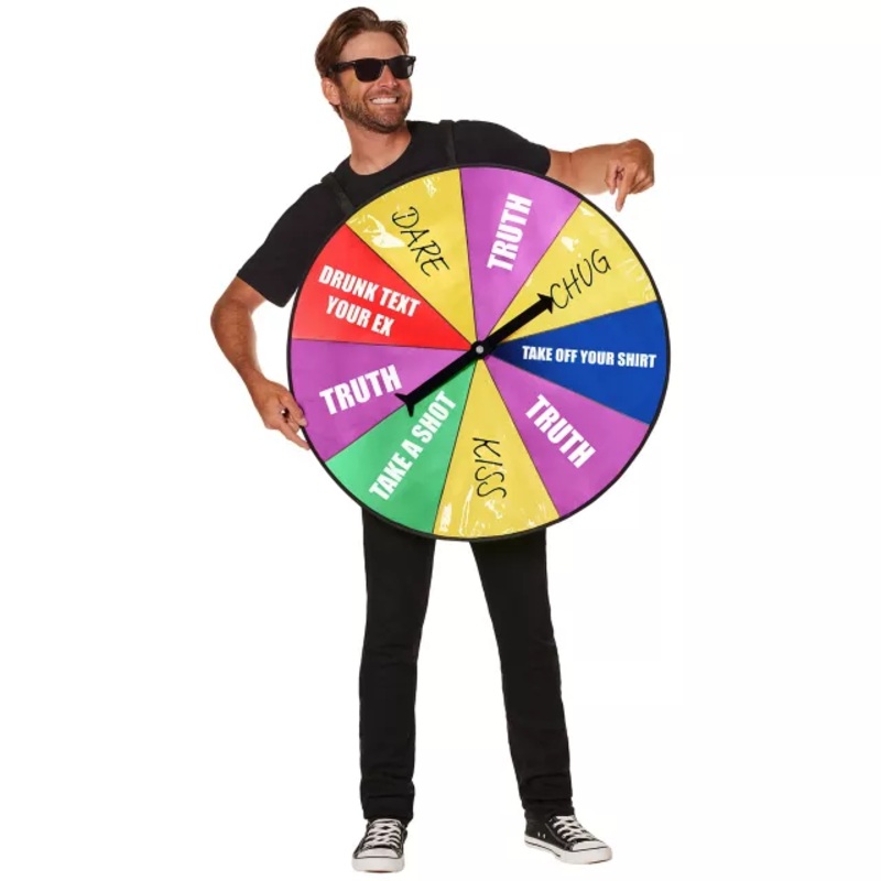 Adult Spinner Game Costume MULTI-COLOR ONE SIZE FITS MOST
