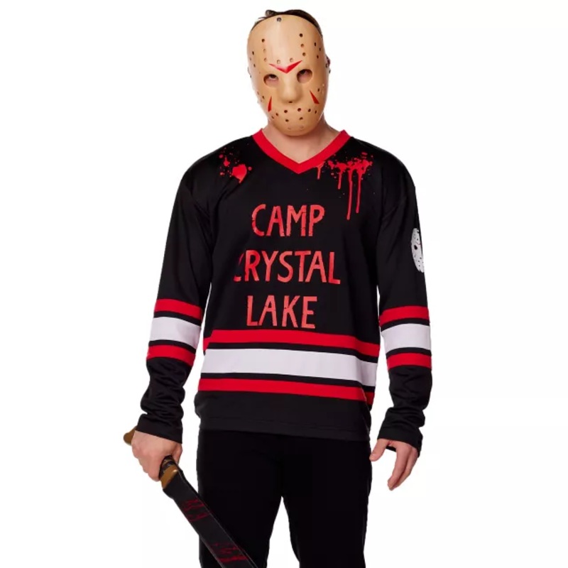 Camp Crystal Lake Hockey Jersey - Friday the 13th BLACK ADULT MEDIUM