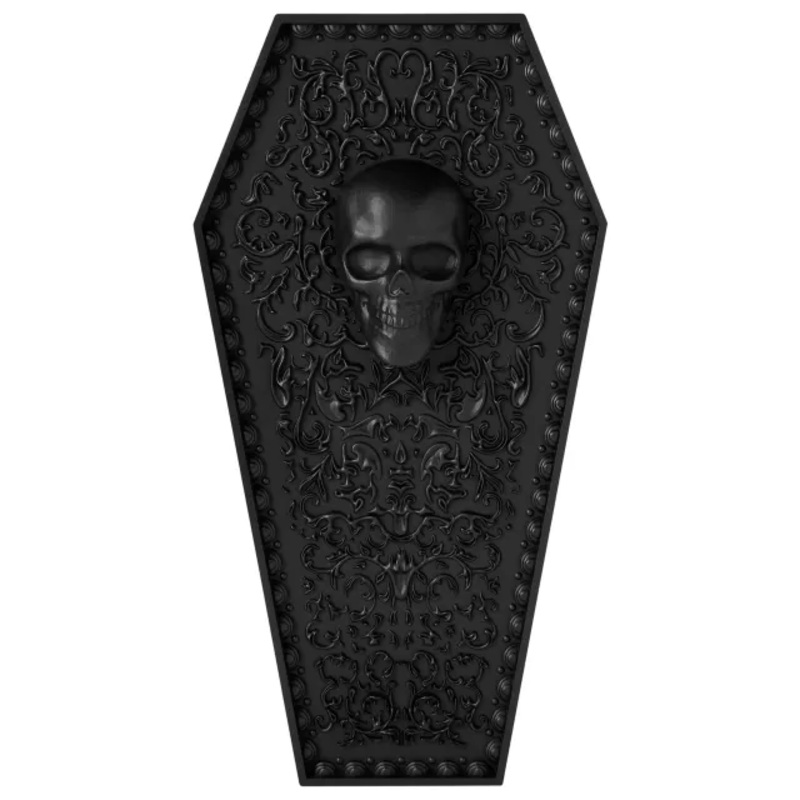 Gothic Noir Skull Coffin Sign MULTI-COLOR