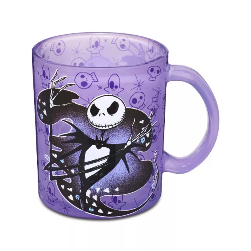 Jack Skellington Glitter Handle Coffee Mug 17.5 oz. - The Nightmare Before Christmas PURPLE 17 OUNCE