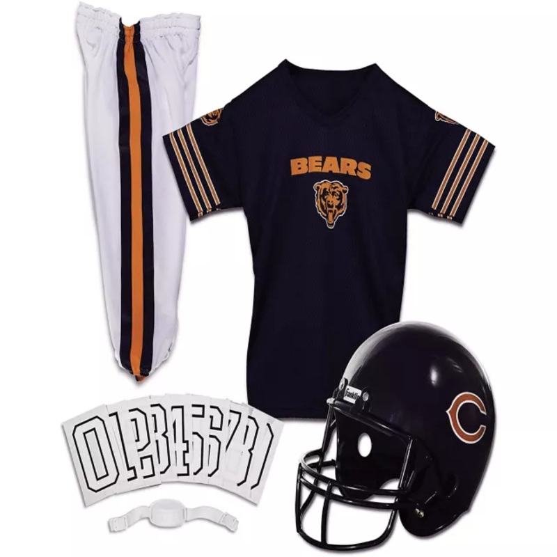 Kids Chicago Bears NFL Deluxe Uniform Costume - Franklin Sports ORANGE YOUTH SMALL