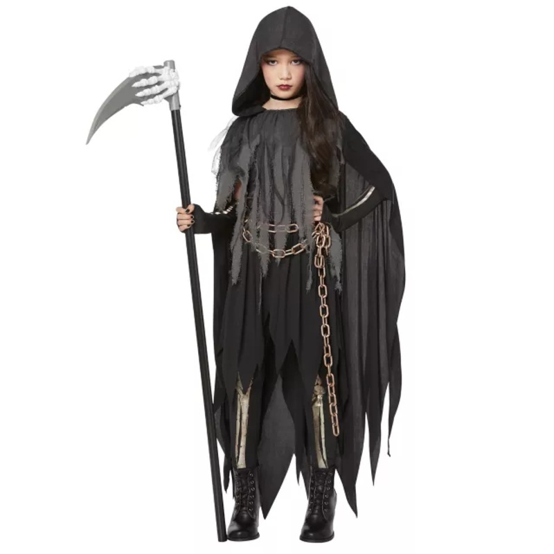 Kids Dark Reaper Costume BLACK CHILD MEDIUM