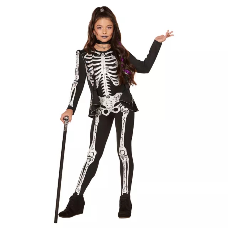 Kids Skeleton Suit Costume - The Signature Collection BLACK AND WHITE CHILD SMALL