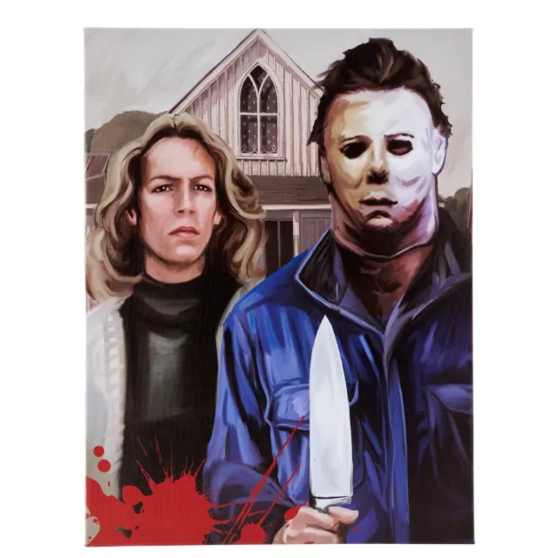 Laurie Strode and Michael Myers Canvas - Halloween MULTI-COLOR 16 INCH