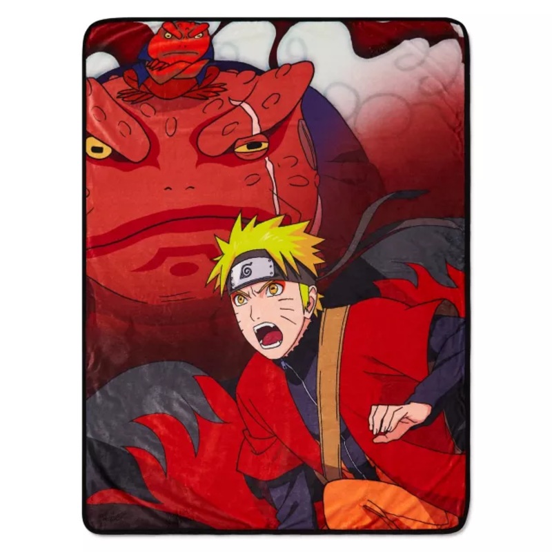 Naruto Frog Fleece Blanket  Naruto MULTI-COLOR 46 IN X 60 IN