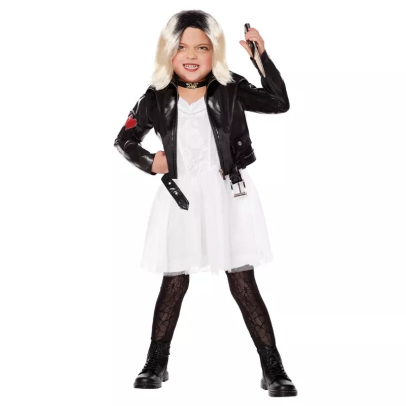 Toddler Tiffany Costume - Chucky BLACK AND PINK 4T