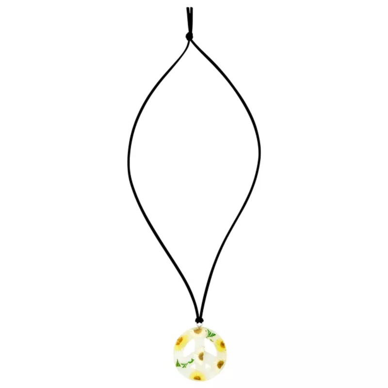 '60s Sunflower Peace Necklace MULTI-COLOR ONE SIZE FITS MOST