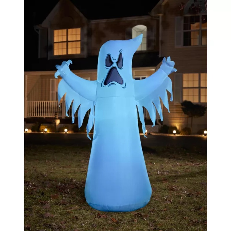 8 Ft Light-Up Ghost Inflatable Decoration  8 FT