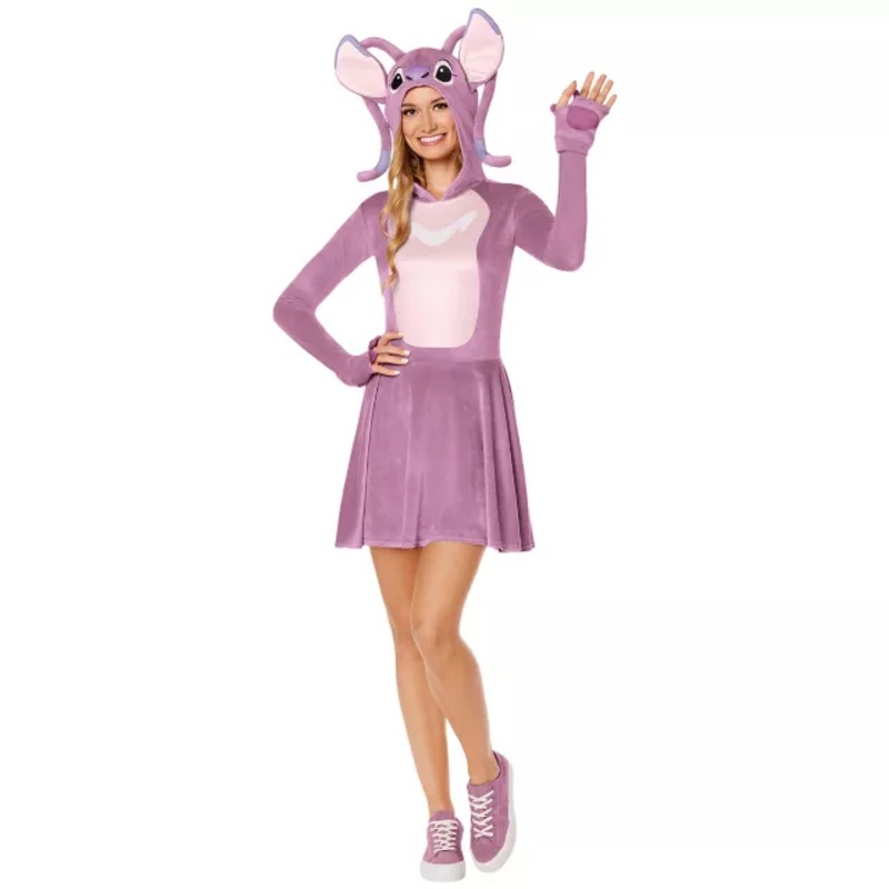 Adult Angel Dress Costume - Lilo & Stitch PINK ADULT EX SMALL