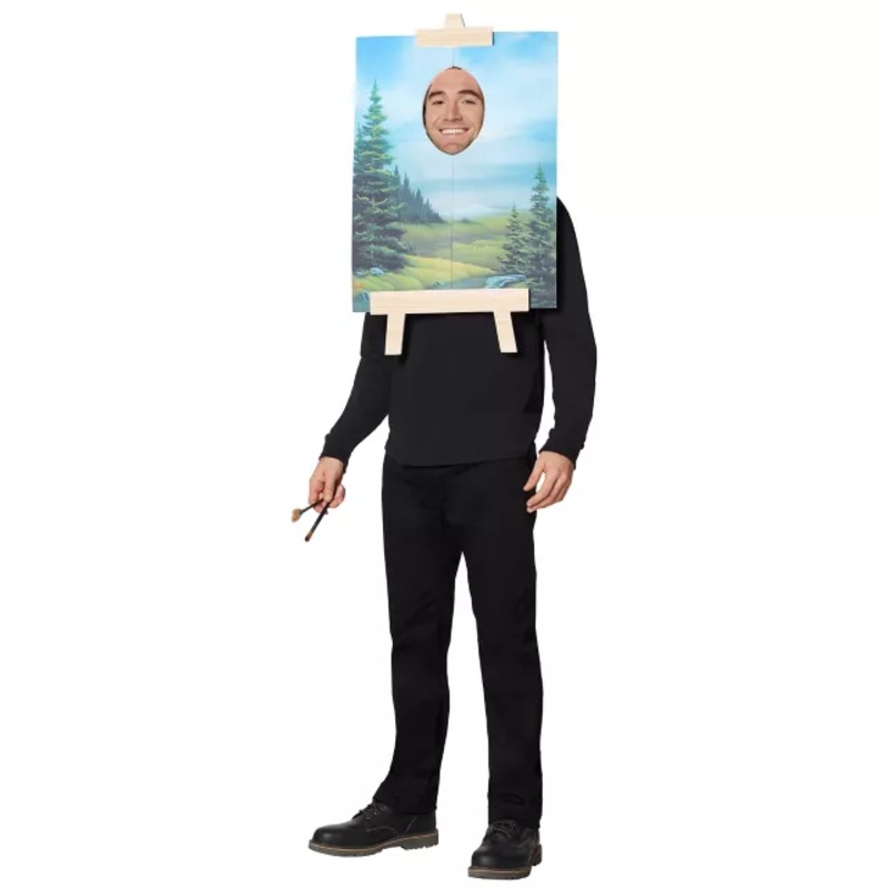 Adult Bob Ross Painting Costume - Firefly MULTI-COLOR ONE SIZE FITS MOST