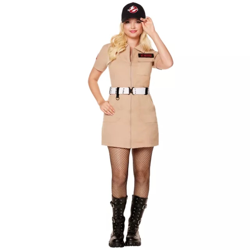 Adult Ghostbusters Dress Costume TAN ADULT SMALL