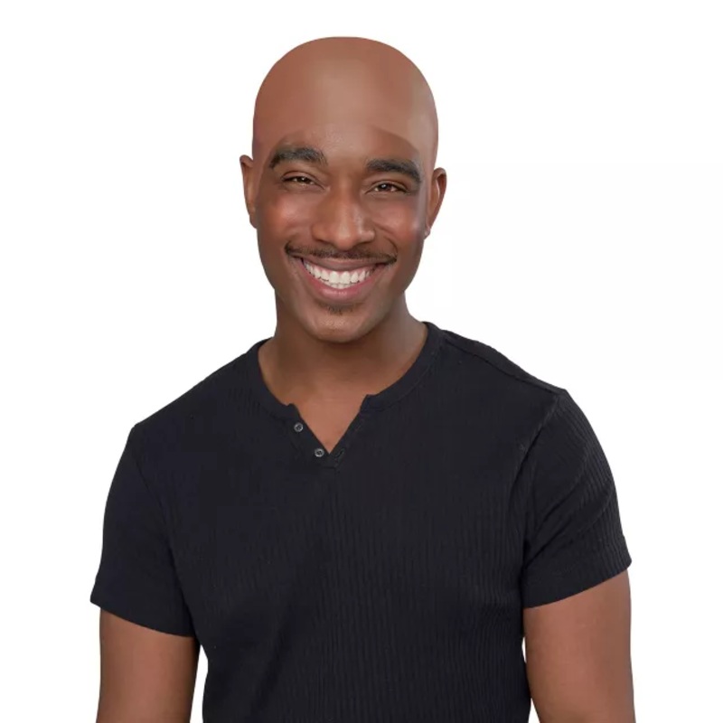Dark Brown Bald Cap  ONE SIZE FITS MOST