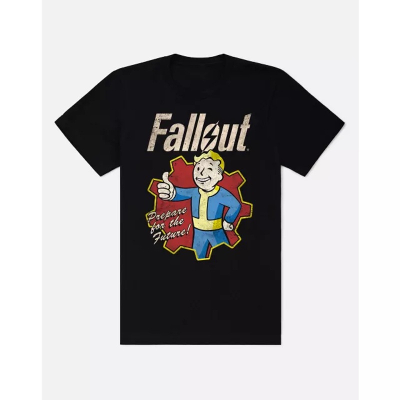 Fallout Vault Boy T Shirt BLACK ADULT SMALL