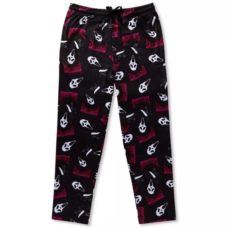 Ghost Face Knife Lounge Pants BLACK / MULTI ADULT SMALL