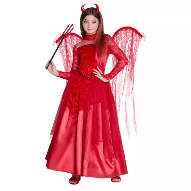 Kids Red Devil Dress Costume - The Signature Collection RED CHILD SMALL