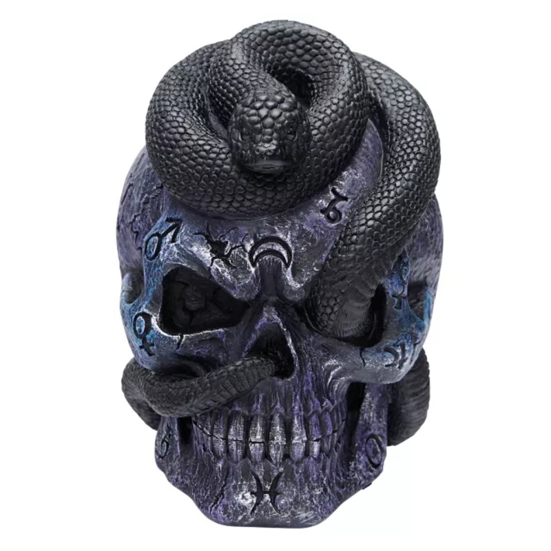 Mystical Arts Snake Skull BLACK AND PURPLE