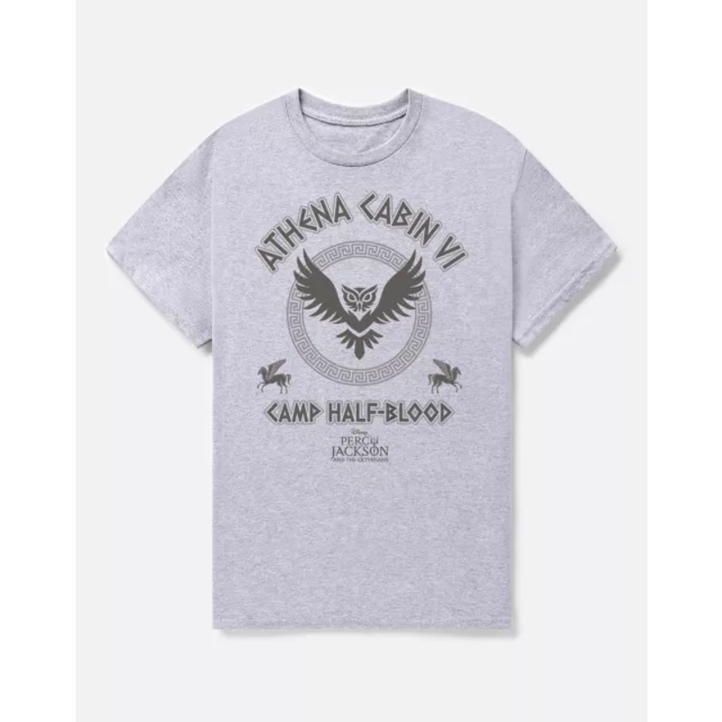 Percy Jackson Camp Half-Blood Athena Cabin VI T Shirt HEATHER ADULT MEDIUM