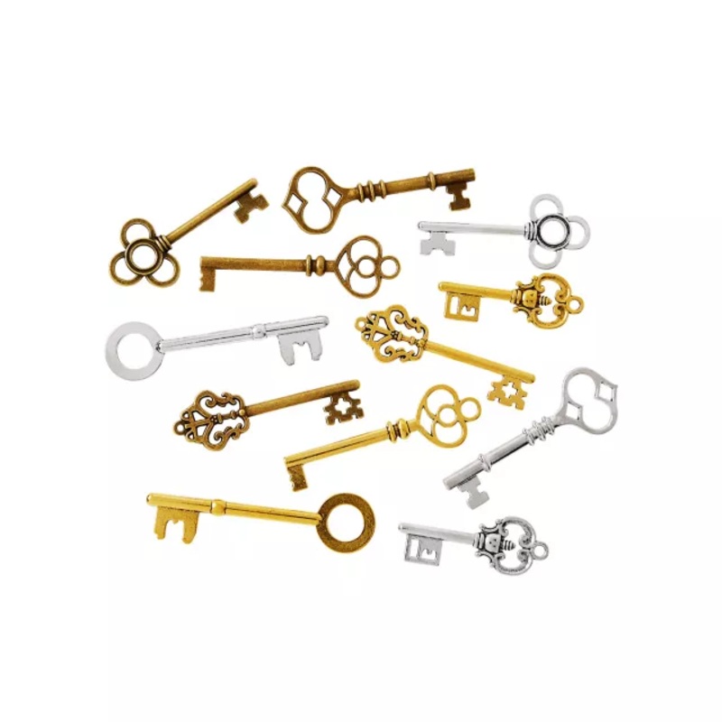 Steampunk Bag of Keys MULTI-COLOR