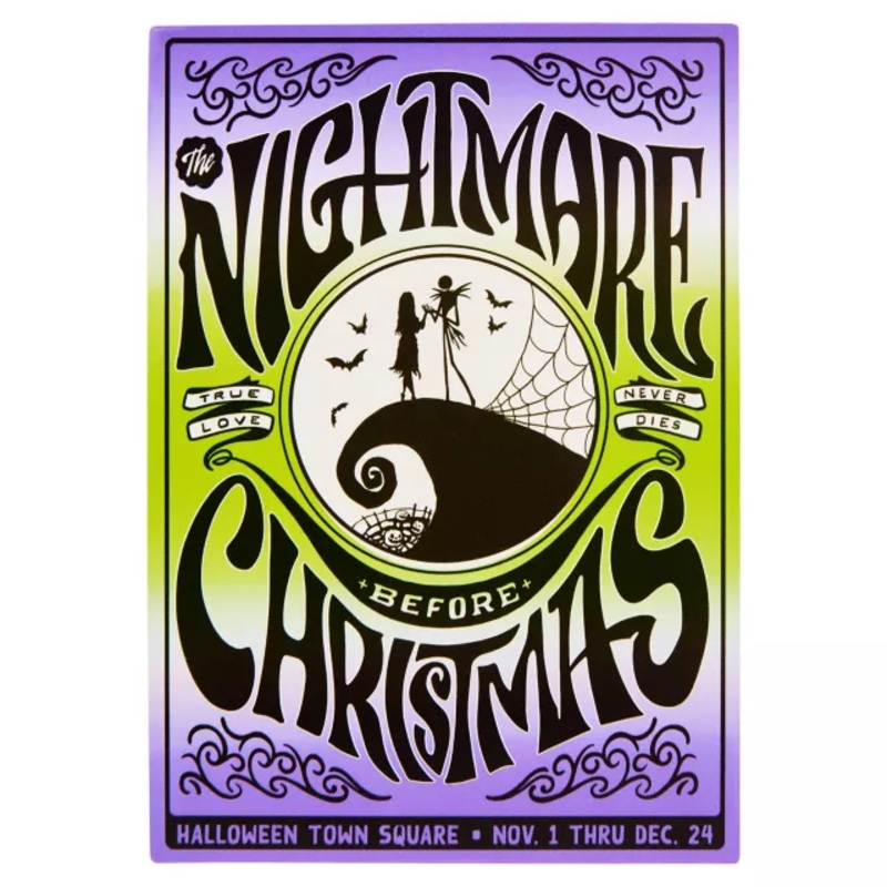 The Nightmare Before Christmas Retro Poster Magnet MULTI-COLOR