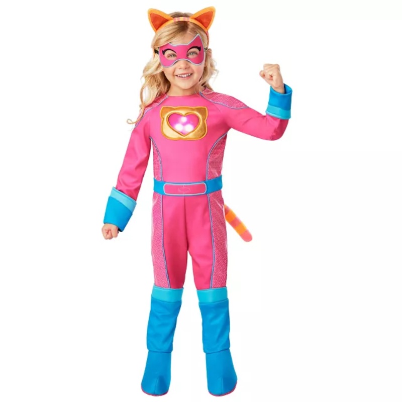 Toddler Ginny Costume - Super Kitties PINK/BLUE 2T