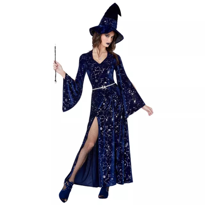 Adult Coven Witch Costume BLUE EXTRA SMALL/SMA