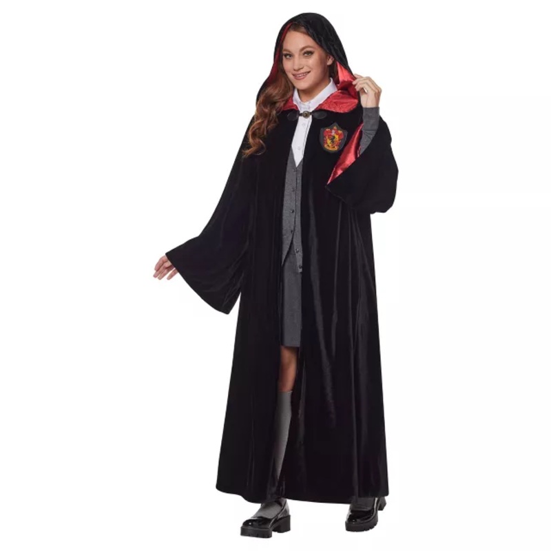 Adult Deluxe Gryffindor Robe - Harry Potter BLACK ONE SIZE FITS MOST