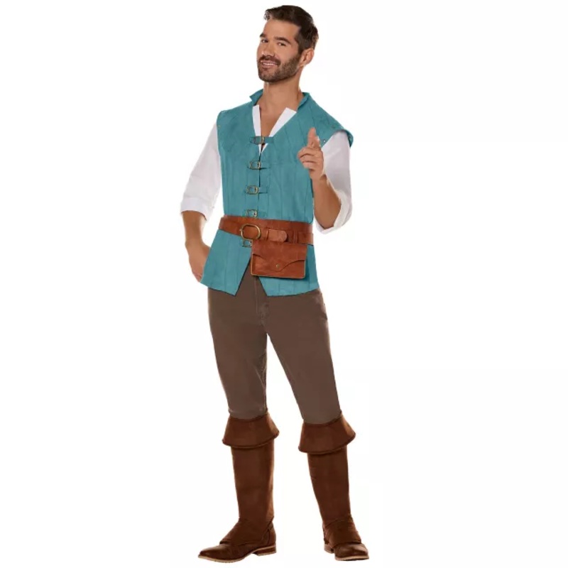 Adult Flynn Rider Costume - Tangled BLUE ADULT SMALL