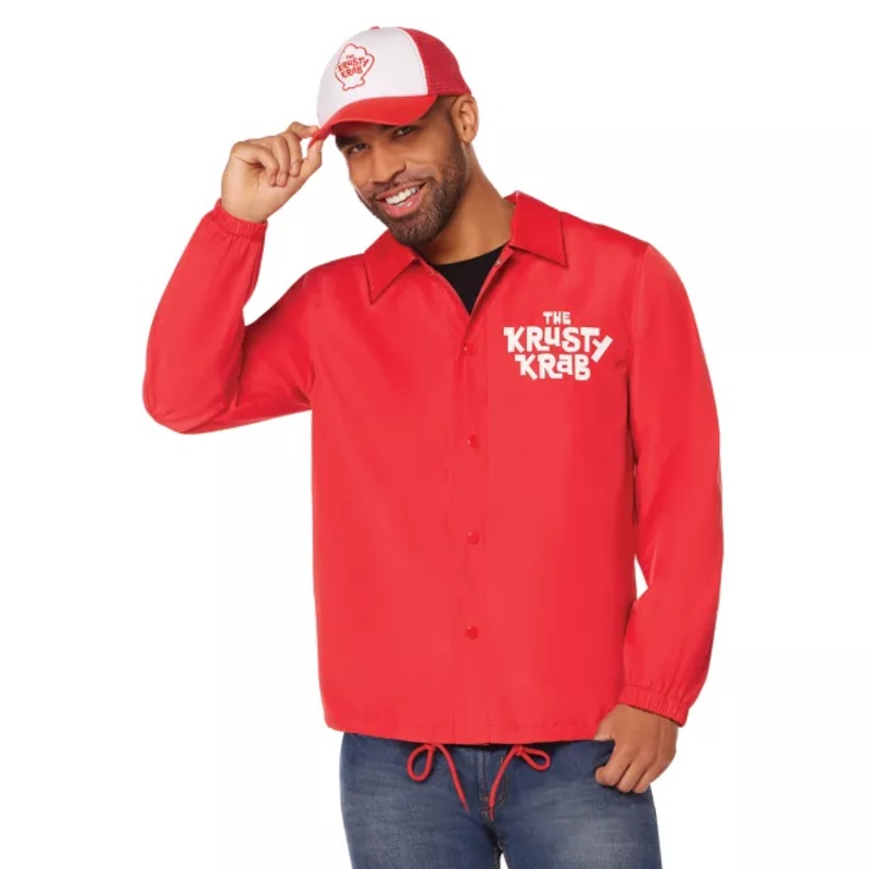 Adult Krusty Krab Costume Kit - SpongeBob SquarePants RED ADULT MEDIUM