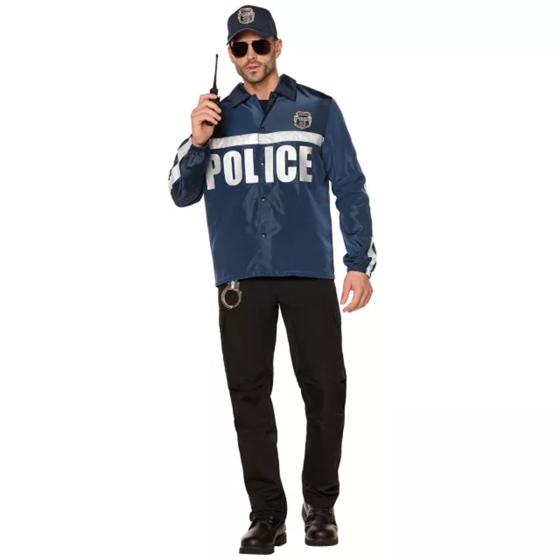 Adult Police Costume Kit NAVY ADULT SMALL