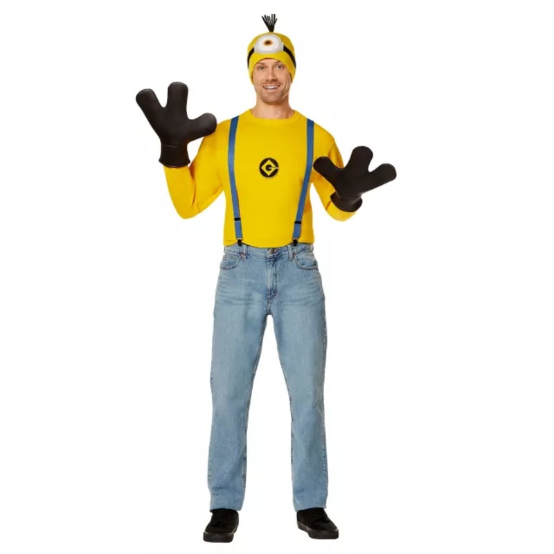 Adult Stuart Costume Kit - Minions YELLOW ONE SIZE FITS MOST