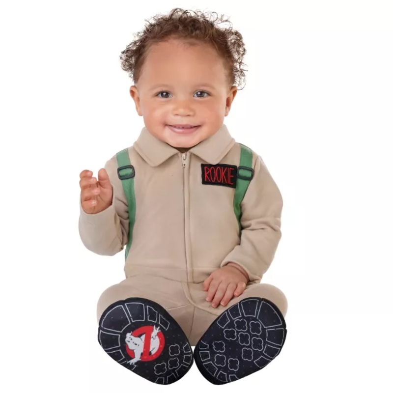 Baby Ghostbusters Jumpsuit Costume TAN 0 TO 6 MONTHS