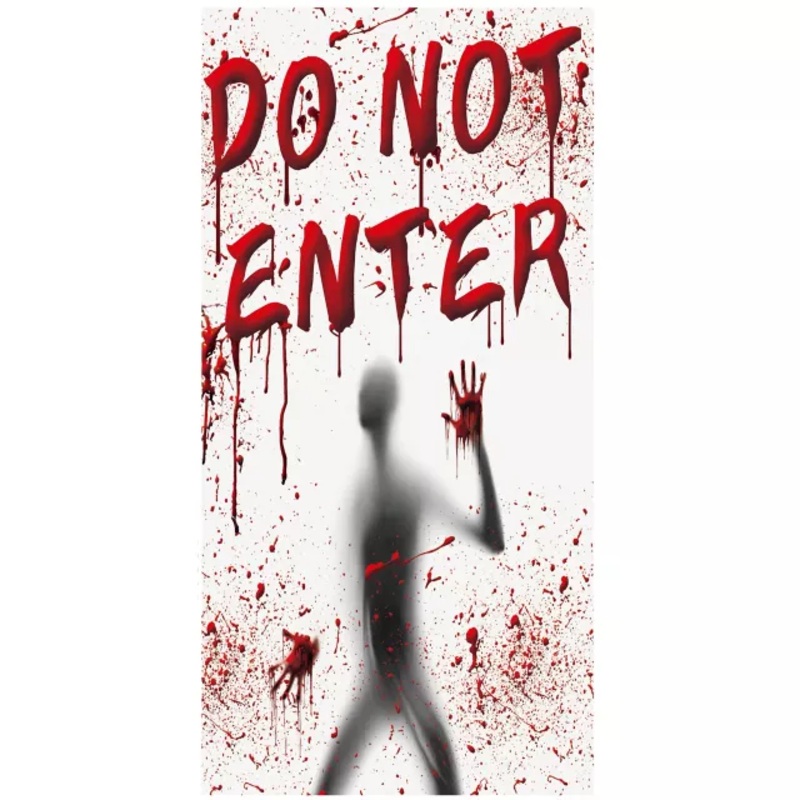 Bloody Window Decorations - 2 Pack RED AND WHITE
