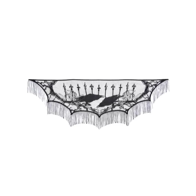 Dark Forest Mantle Scarf BLACK