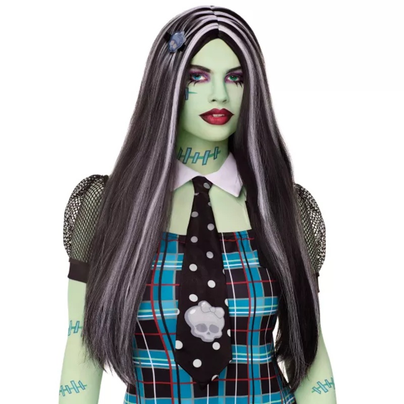 Frankie Stein Wig - Monster High BLACK AND WHITE ONE SIZE FITS MOST