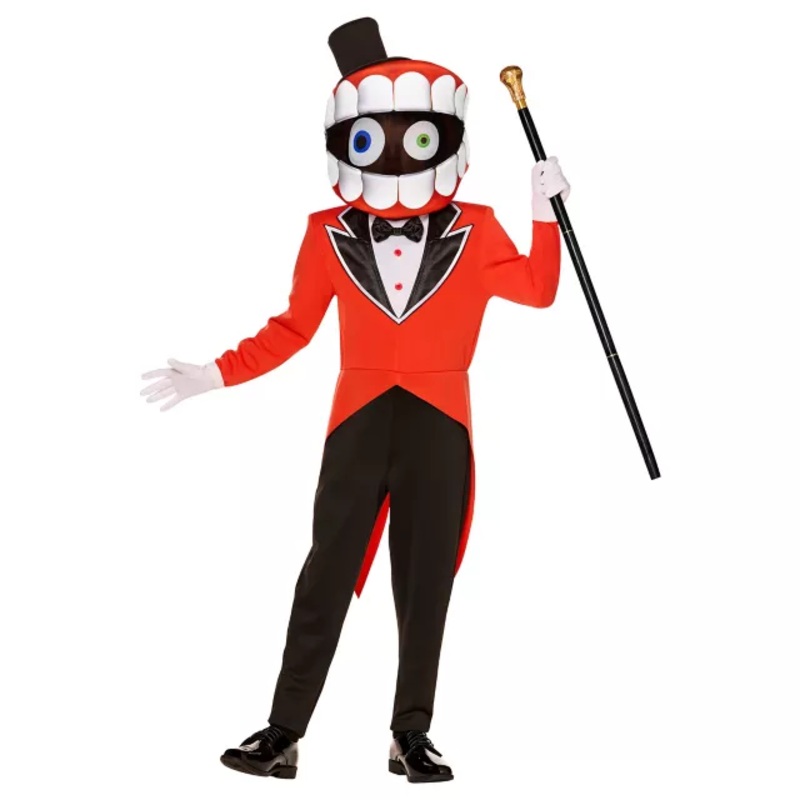Kids Caine Costume - The Amazing Digital Circus MULTI-COLOR CHILD SMALL