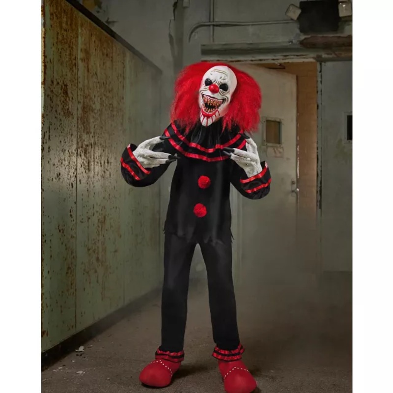 Kids Crouchy the Clown Costume BLACK AND RED CHILD MEDIUM