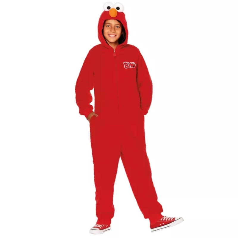 Kids Elmo Jumpsuit Costume - Sesame Street RED CHILD SMALL
