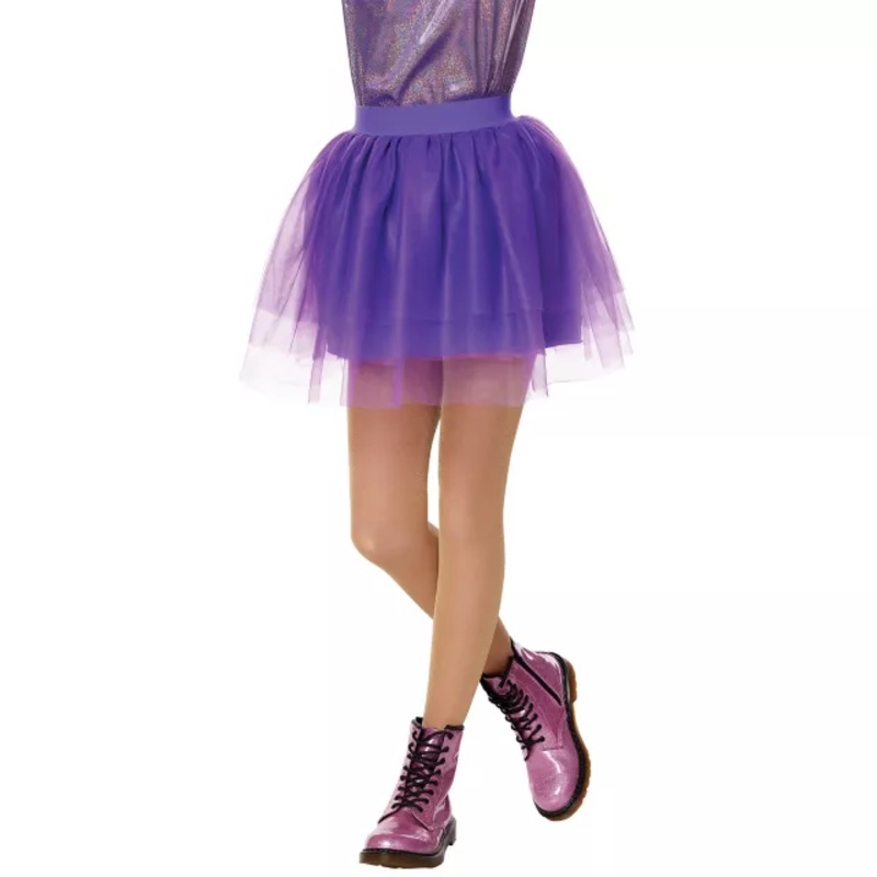 Kids Purple Tulle Skirt PURPLE CHILD XS/SM