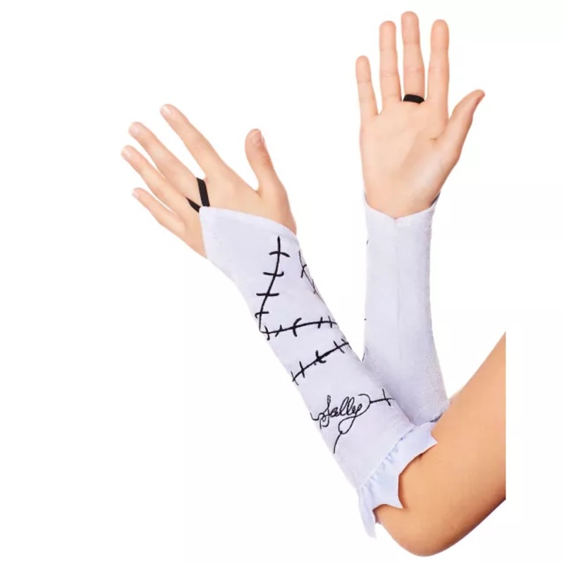 Kids Sally Ruffle Fingerless Gloves - The Nightmare Before Christmas LIGHT BLUE CHILD ONE SIZE