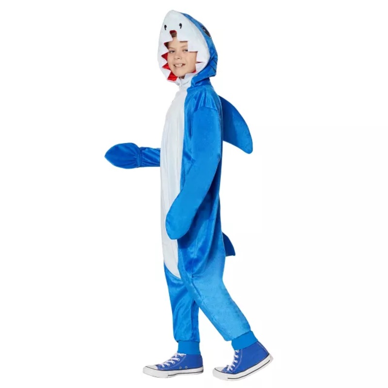 Kids Shark One-Piece Costume BLUE CHILD XS/SM
