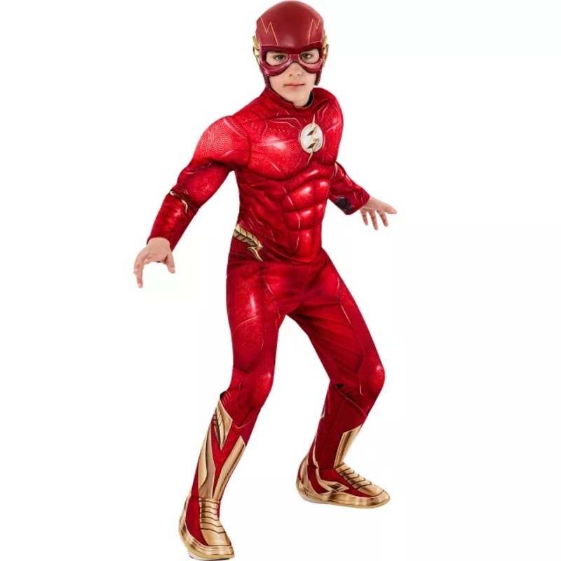 Kids The Flash Costume - DC Comics RED CHILD SMALL